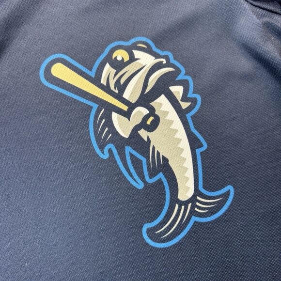 Tampa Tarpons Jersey 18 Men 46 XL MiLB Wilson Authentic Navy Yankees Affiliate - Picture 3 of 10